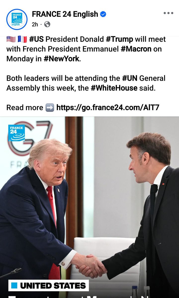 RealQueenBee__'s tweet photo. The French President Emmanuel Macron departs Paris for New York to attend the 81st @UN General Assembly (UNGA).

He will meet with the US President @realDonaldTrump in New York on Monday.

Why is leaving Tinubu behind in Paris?

Why can't he hold his hand and take him to UNGA? https://t.co/asSSFRYvJz