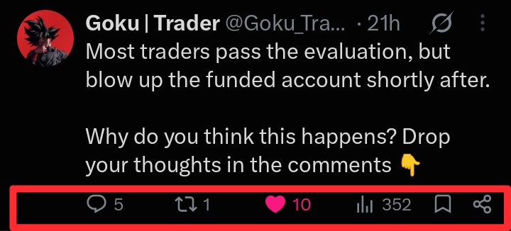 Goku_Trader_'s tweet photo. 21 hours ago
232 followers 
352 impression 
And 5 comments

Is that good enough?
I want to see consistency here... https://t.co/qAsF1dbDZ5