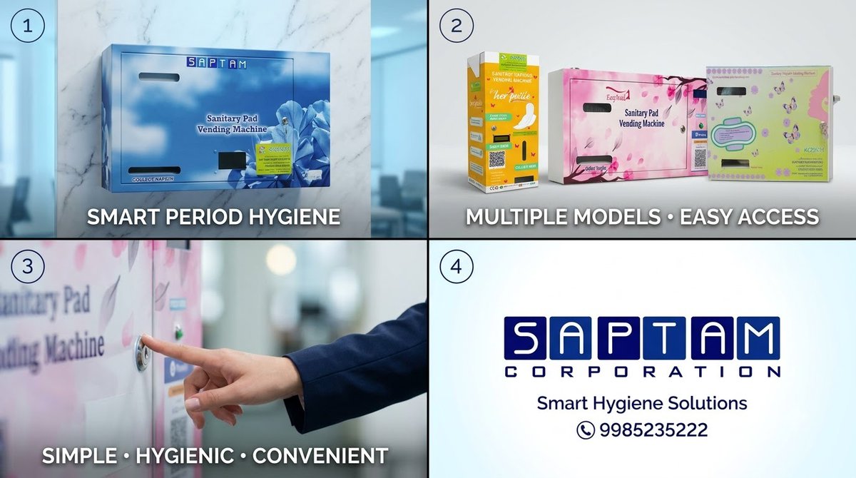 precitech_ltd's tweet photo. Sanitary Napkin Vending Machine 
Sanitary Napkin Incinerator 
9985235222 https://t.co/D9Fm4cLjUc