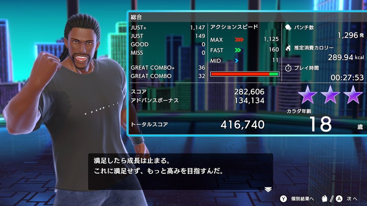 hiro_shai's tweet photo. 今日のFit Boxing 3は無理せずデイリー軽めで🗓️ https://t.co/llxfFRAR7W