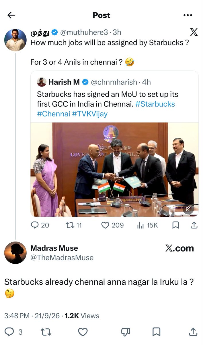 P_avithra_'s tweet photo. Wait….what..?? Na kuda ivana konjam arivaali nu nenachan, Starbucks-na coffee kadaila open panna poranganu nenachitaan pola indha unhinged tharkuri🤧🤧

GCC-na ennanu ivanuku class edunga da intellectual kothus ellam sendhu🤣🤣🤣 https://t.co/NehIQBaHWB