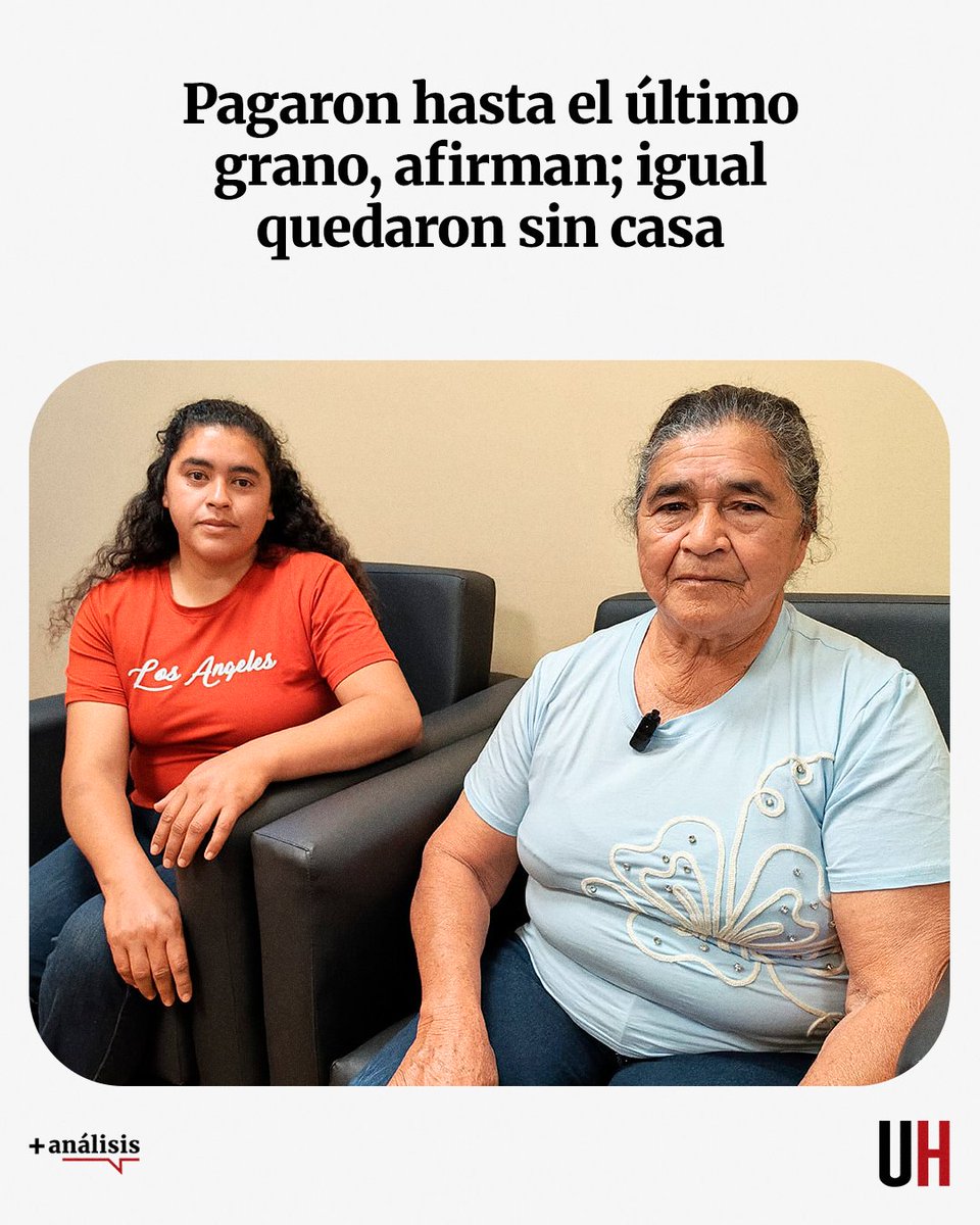 UltimaHoracom's tweet photo. Rosa Cuenca, de 70 años, oriunda de Aba’í, Caazapá, se quedó sin casa, en una nueva presunta trama de la mafia de pagarés. Una agroganadera la demandó por una deuda que –asegura– ya está pagada, le sacó la vivienda en un juicio ejecutivo y ahora enfrenta un juicio en lo penal por invasión de lo que ella declara es su propio hogar.

🟢 Recibí las noticias: https://t.co/YeGk9I8Xf5