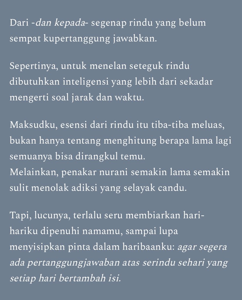 duridikaktus's tweet photo. Serindu Sehari

[https://t.co/m7TmagXP2A] https://t.co/rnKkf8ha1Q