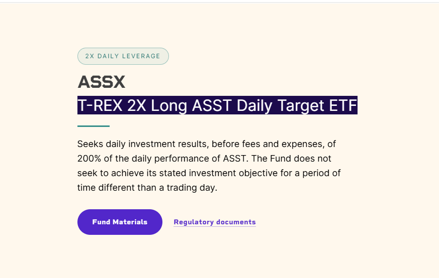 solanasavvy1's tweet photo. name of the ETF is T-REX 2X Long ASST Daily Target ETF

https://t.co/3PaspXMWPI https://t.co/LcPljkEHdx
