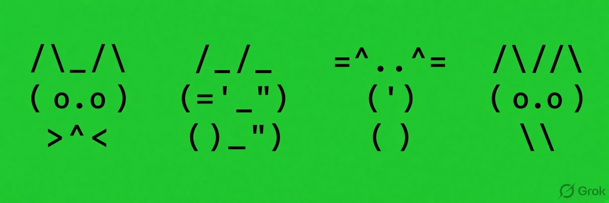 ASCIIcatsonHood's tweet photo. 2222 Free ASCII Cats Coming to @RobinhoodApp 

Minting today at 8PM UTC on @opensea 

RT and Drop EVM = GTD Free Mint https://t.co/yI5vamFa01