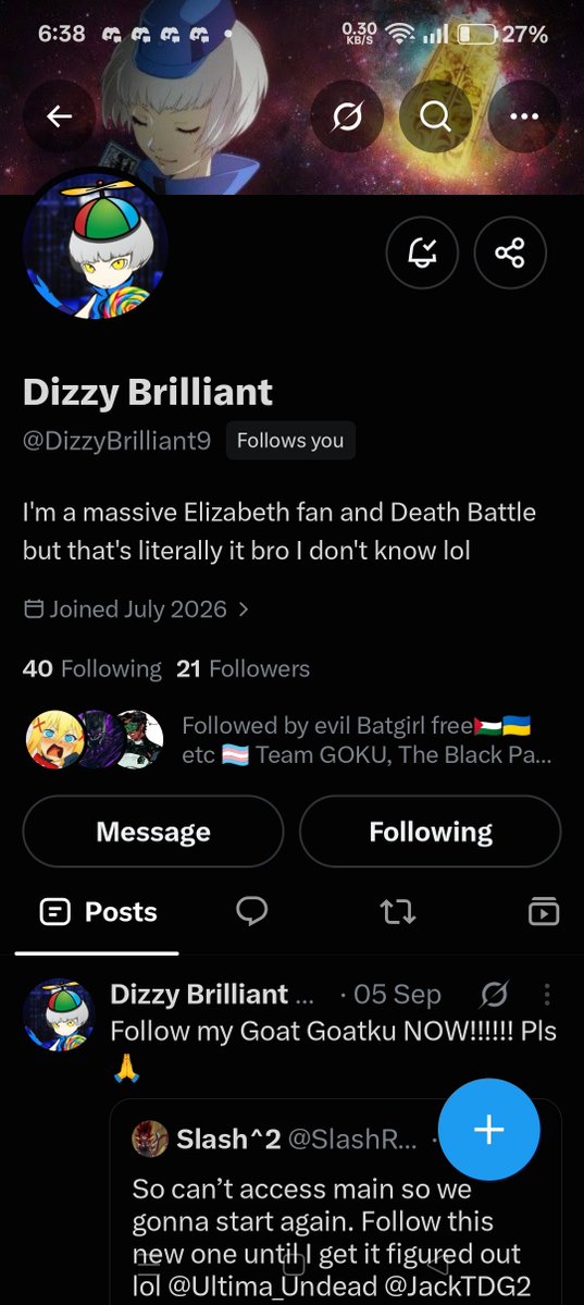 ThomDeBoyZz's tweet photo. Dizzy, I-I didn't expect you would... follow me https://t.co/QBUf1flL34