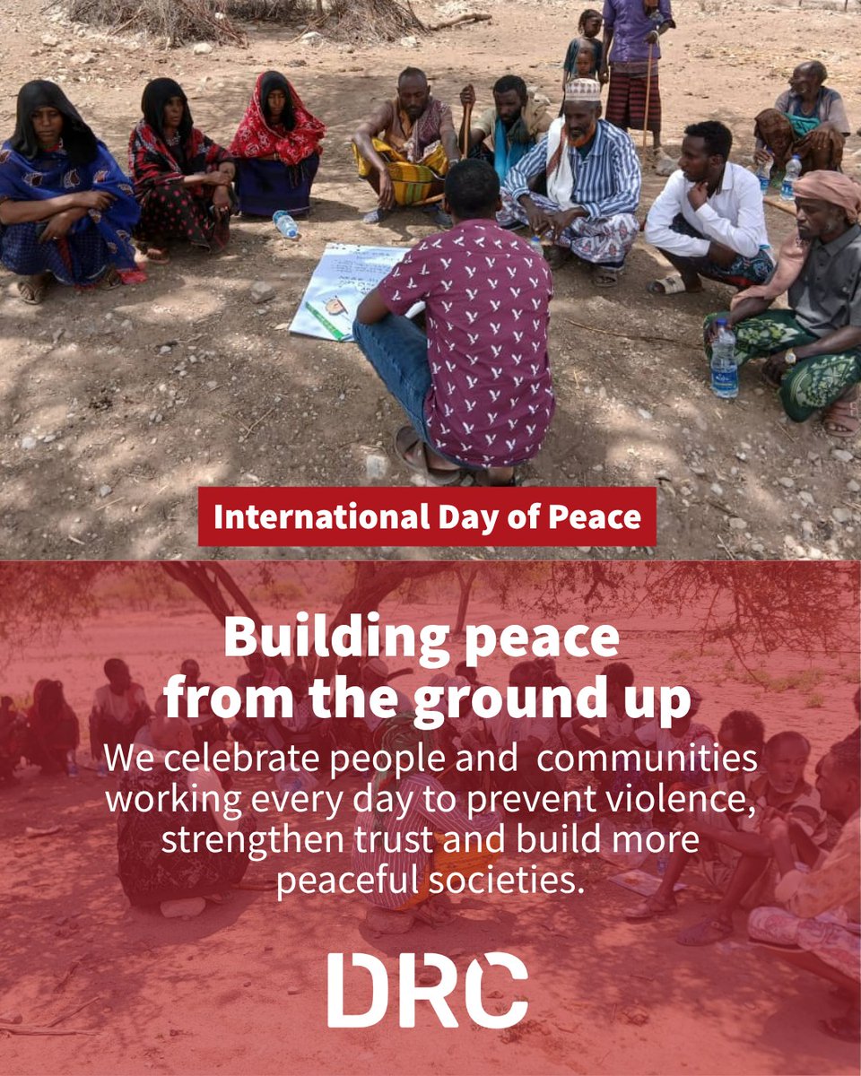 DRC_ngo's tweet photo. 🕊️ On #InternationalDayOfPeace, we celebrate people + communities building peace every day. 

In 2025, DRC’s peacebuilding programmes reached 79,000+ people across 17 countries. Read more about our achievements:
🔗 https://t.co/D2x7sMijom https://t.co/tpGraEZJf0