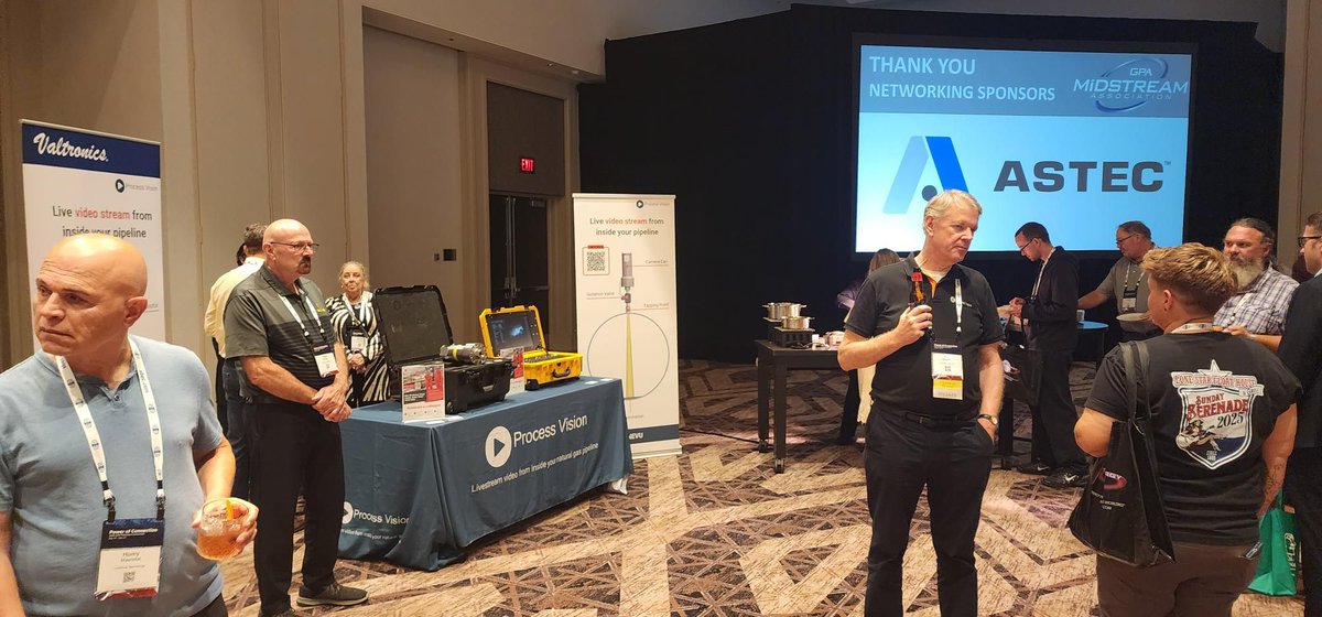 ProcessVision_'s tweet photo. We had a great time at the GPA Midstream Convention last night,
talking all things LineVu, catching up with industry colleagues and enjoying some excellent brisket! The convention continues today, with Paul Stockwell, presenting during the Technical Track at 10 pm today! https://t.co/uW2BnQ47kZ