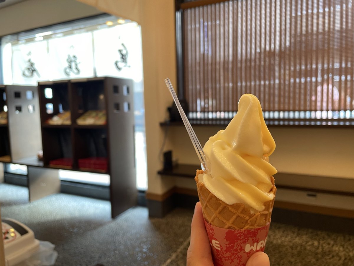 ikaimo_39's tweet photo. 金沢旅行しゅーりよーです！！！
おすすめされた食べ物をメイン巡りました！烏骨鶏ソフトクリームおいしすぎた🍨 https://t.co/PhkWR2Pk0Y