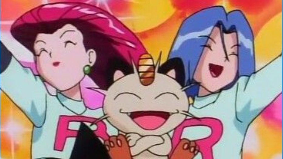 rocketforevr's tweet photo. I really don't like it when people exclude meowth from TRio. That is their buddy and they love him so much https://t.co/Zups093xrV