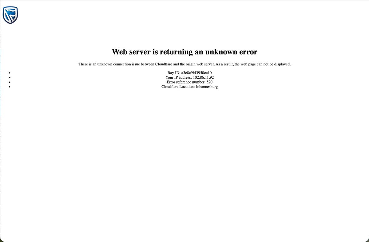 jodaqu's tweet photo. @stanbicug I’ve not been able to login to NBol all day whenever I type in credentials I get his error screen are systems down right now? https://t.co/OQb1BQk0ld