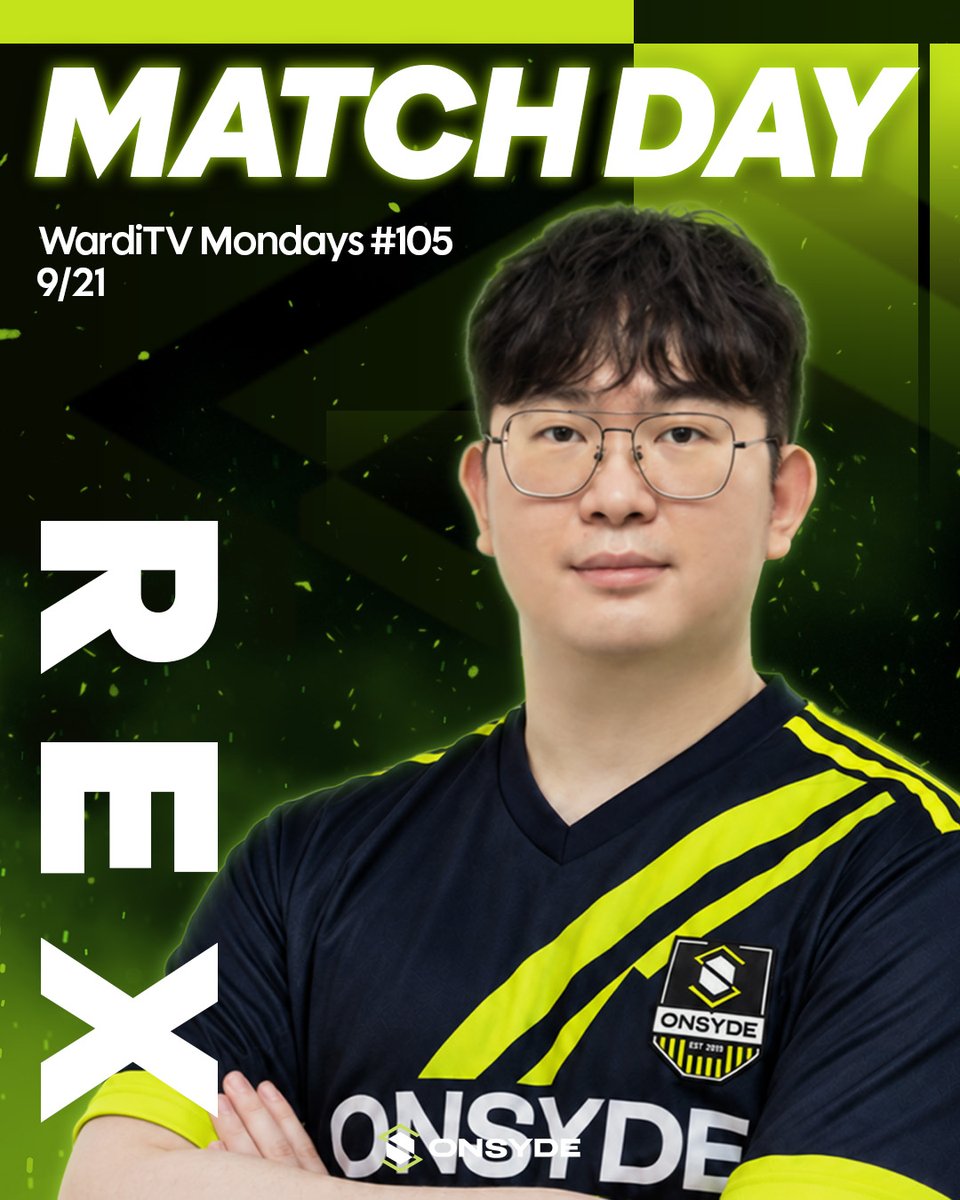official_onsyde's tweet photo. Rex and SHIN are competing in WardiTV Mondays #105 today! ⚔️

Please show your support and cheer them on as they look to deliver strong performances and achieve great results! 👏

#ONSYDE #Rex #SHIN #SC2 #WardiTV https://t.co/XIRzRxmRGE