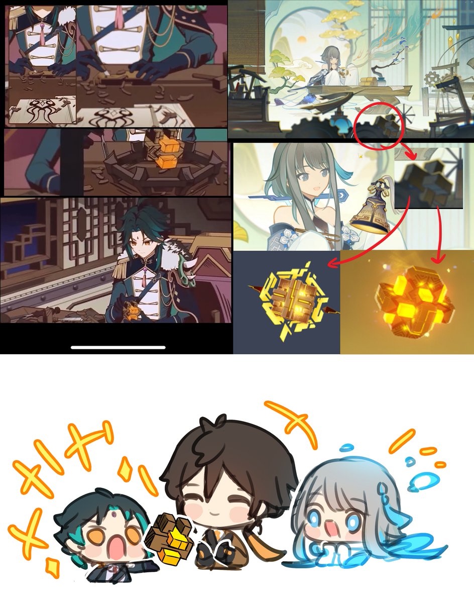 pun_rii's tweet photo. Xiao can do it too 😄
Just for fun what he did in HoYofair , 
similar to ingame item 😄
---
Full animation wonderful amazing works on HoYoFair ✨ There are so amazing works !!! ✨ https://t.co/Fra6KlHRS7