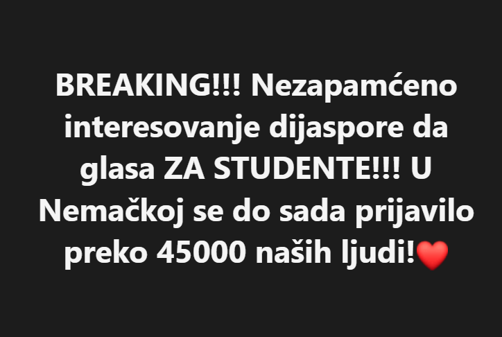 KrahSNSa's tweet photo. Ovo nikada nije vidjeno u istoriji Srbije!!

I u Svajcarskoj, Grckoj, SAD, Kanadi, Svedskoj, Belgiji, Fancuskoj, cak i izFrancuske Polinezije 118 lete 9 sati do Sidneja da bi glasali za SL i kontrolisali izbore....

drzavljani Srbije iz celog sveta izlaze da glasaju za promenu mafijaskog sistema!