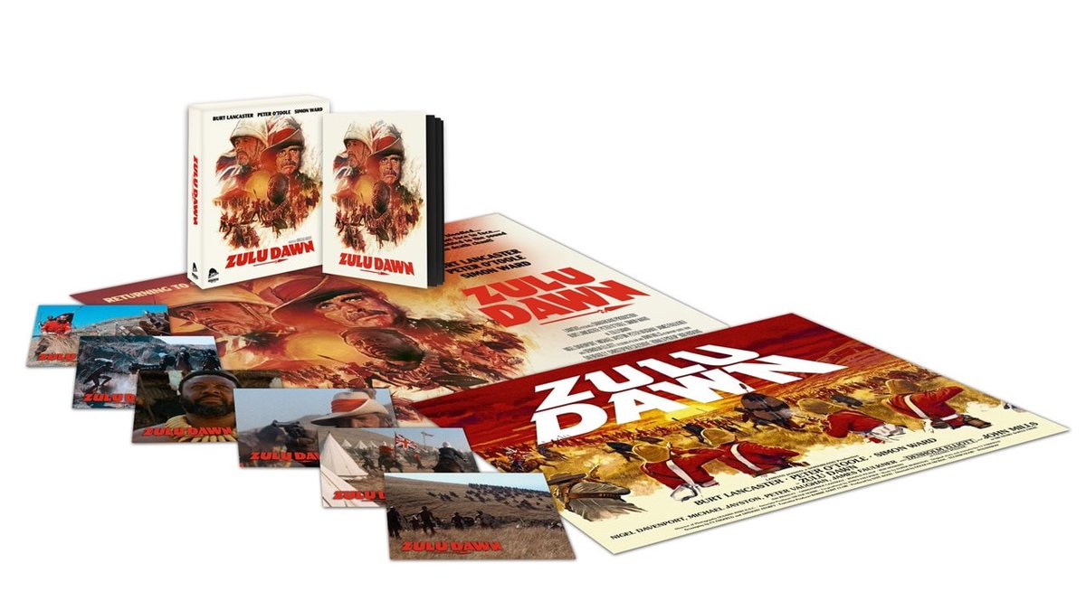 JunsuiFilms's tweet photo. 📣#Competition #Giveaway📀#RT, #FOLLOW &amp; #WIN Zulu Dawn on #LimitedEdition 4K UHD + Blu-ray #Boxset🎬#DouglasHickox ⭐#BurtLancaster #PeterOToole #SimonWard #BobHoskins #Restored #70s #British #Action #Adventure #RT2WIN #ZuluDawn Out 21/09 on #4K #UHD #Bluray via👉 @SeverinFilms https://t.co/sRGfGVScZt