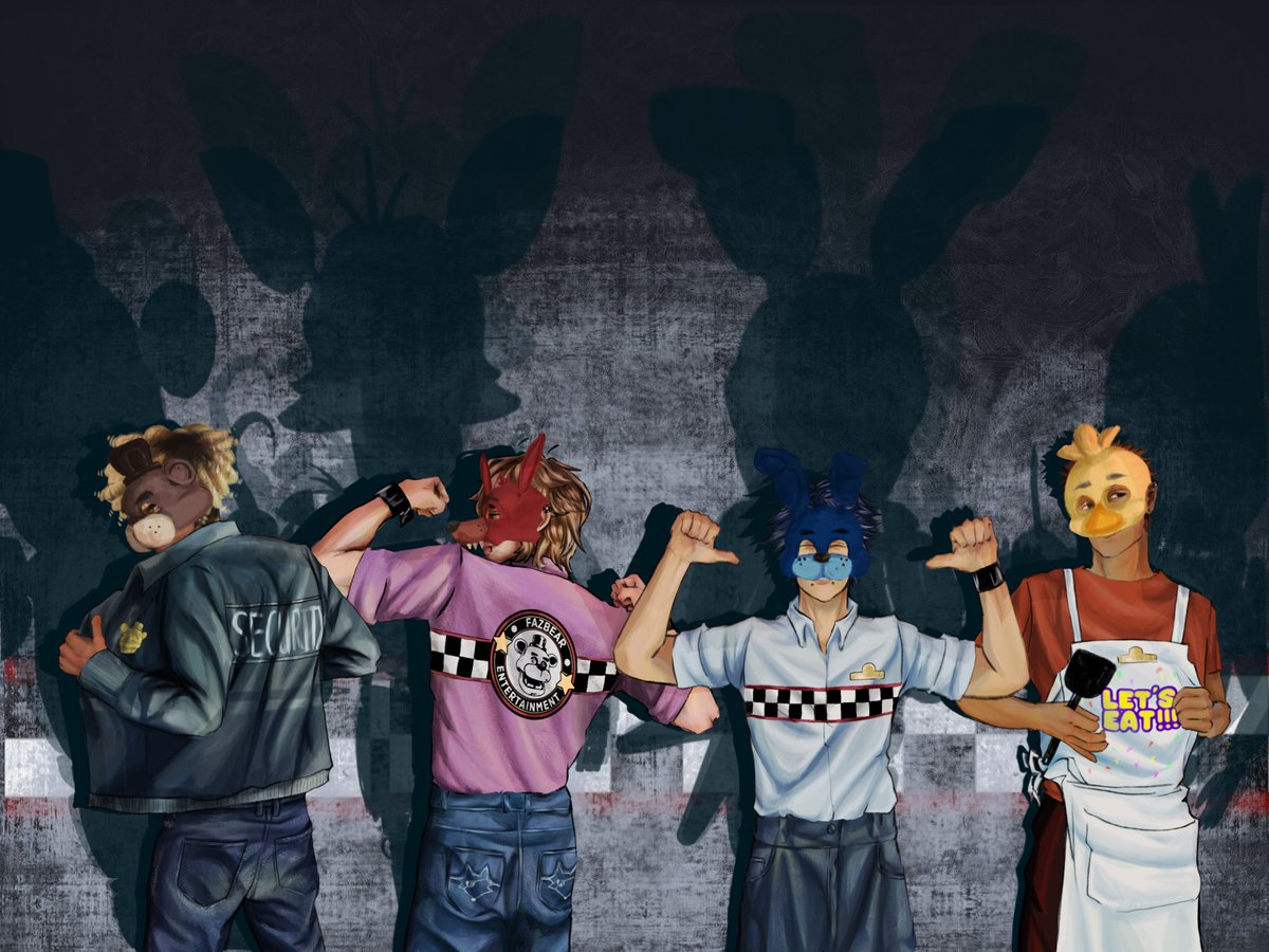 GoldenFesh's tweet photo. Teenagers agaisnt the world. Whatโs wrong with being nepo babies? They are a mile ahead of you.
The 4 tormentors ๐โโ๏ธ
#fnaf #thebiteof83 #thetormentors #michaelafton https://t.co/Su0EgPLWJK