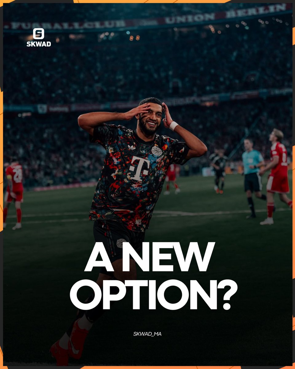 SKWAD_ma's tweet photo. Recruté cet été par le Bayern pour environ 50 M€, Ismaël Saibari est une option offensive polyvalente pour Vincent Kompany 🇲🇦

Après son but face à l’Union Berlin, le directeur sportif Max Eberl a été interrogé sur un éventuel recrutement d’un remplaçant à Luis Díaz cet hiver. Sa réponse, rapportée par Kicker : “D’où Isi a-t-il marqué aujourd’hui ? Depuis l’aile gauche”
—————
Ismaël Saibari could have another role at Bayern 🇲🇦

The Morocco international is mainly a No. 10, but Max Eberl also sees him as a potential option on the left wing.

Asked by Kicker about signing a backup for Luis Díaz in the winter, Eberl replied: “Where did Isi score today? From the left wing.” ℹ️