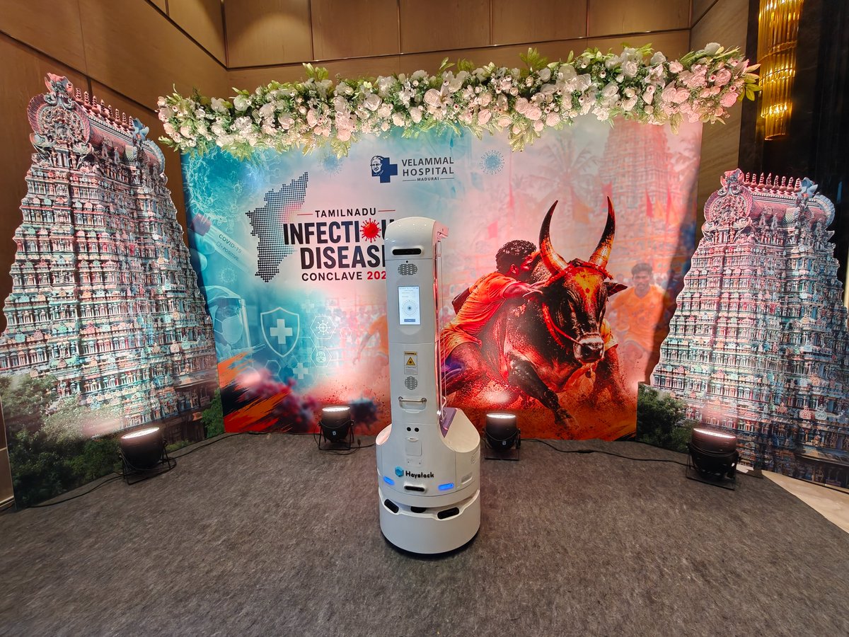 HaystackRobotic's tweet photo. 🏆 Proud to be part of TNIDC 2026, advancing #InfectionPrevention through #UVCTechnology. 🤖 https://t.co/Qpy3wm3qNY