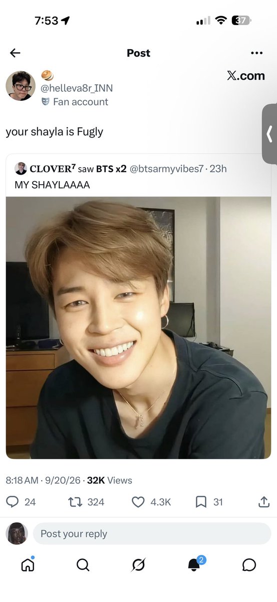 kathy53462's tweet photo. @helleva8r_INN You were literally dragging him just yesterday???? Leave him and bts tf you miserable https://t.co/VJiPijErau