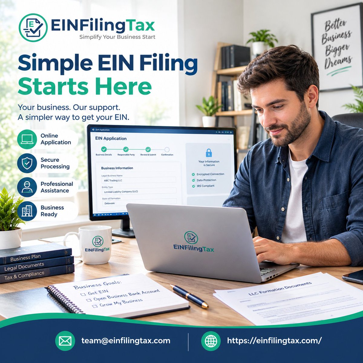 eINfilingtax123's tweet photo. Launch your business with confidence! 🚀 Simplify your EIN filing with EinFilingTax—secure, convenient, and designed to help you get started smoothly.
🔗 Link: https://t.co/Pry7VEFncw
📧 Email: team@einfilingtax.com
#EINFiling #BusinessStartup #StartYourBusiness #SmallBusiness https://t.co/0HrVqMVix1