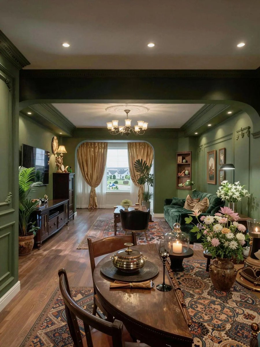 sehviyat's tweet photo. Victorian olive green wooden estate. https://t.co/xpNoffGxR2