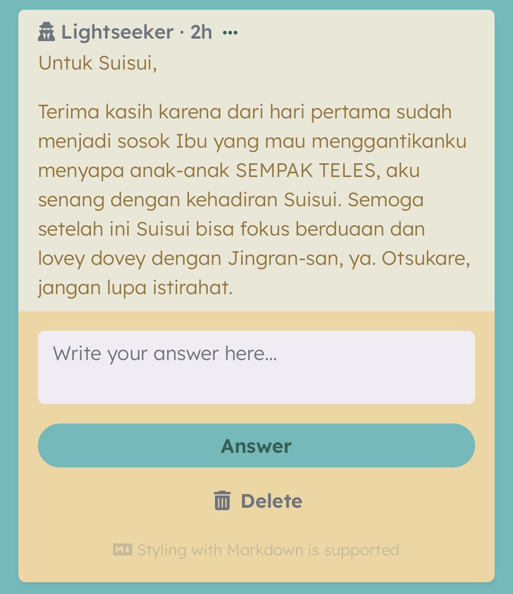 MagoPopBase's tweet photo. Untuk seluruh Lightseekers, makasih udah mabar di sini, kata sender!

Untuk Gatekeeper lagi. Padahal ini beneran militer, lho. Tapi memang kalian aja yang keren-keren banget!

Ada untuk Suisui. Mau berduaan sama siapa? 😳

Ada untuk Childe. Lah, maung Bandung?? Maung Snezhnaya?? https://t.co/J3RqH1pl0P