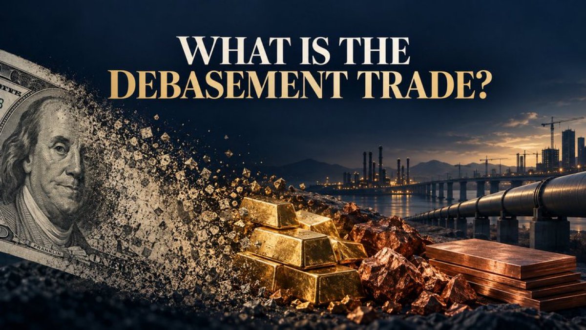KenDividendVB's tweet photo. Governments may never formally default on their debt—but they can reduce its real burden by allowing the purchasing power of money to decline.

My post explains the “debasement trade” and why investors are increasingly turning toward real assets, scarce resources, and inflation protection.

Read the full post: https://t.co/Wph4UVHFmJ…