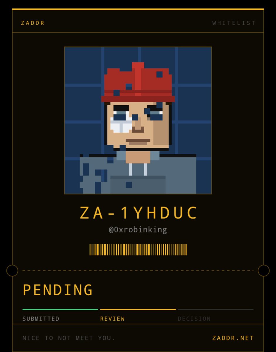 0xrobinking's tweet photo. Maybe my last post about @zaddrnet 😭

Just 1 hour left.

Still hoping.
Still dreaming.

Maybe this is the hour my pending turns into an approval 😭🙏 https://t.co/scGHYx2t0d