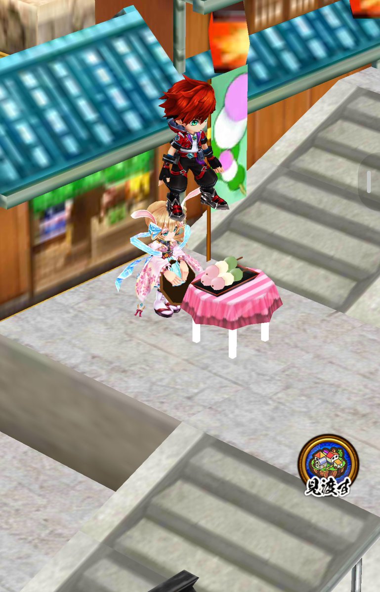 zarusobaaa's tweet photo. 白猫の温泉5で屋根に登れる所があるのと、キャラが重なるタイミングがあることを発見しました https://t.co/GZCcybs7t2