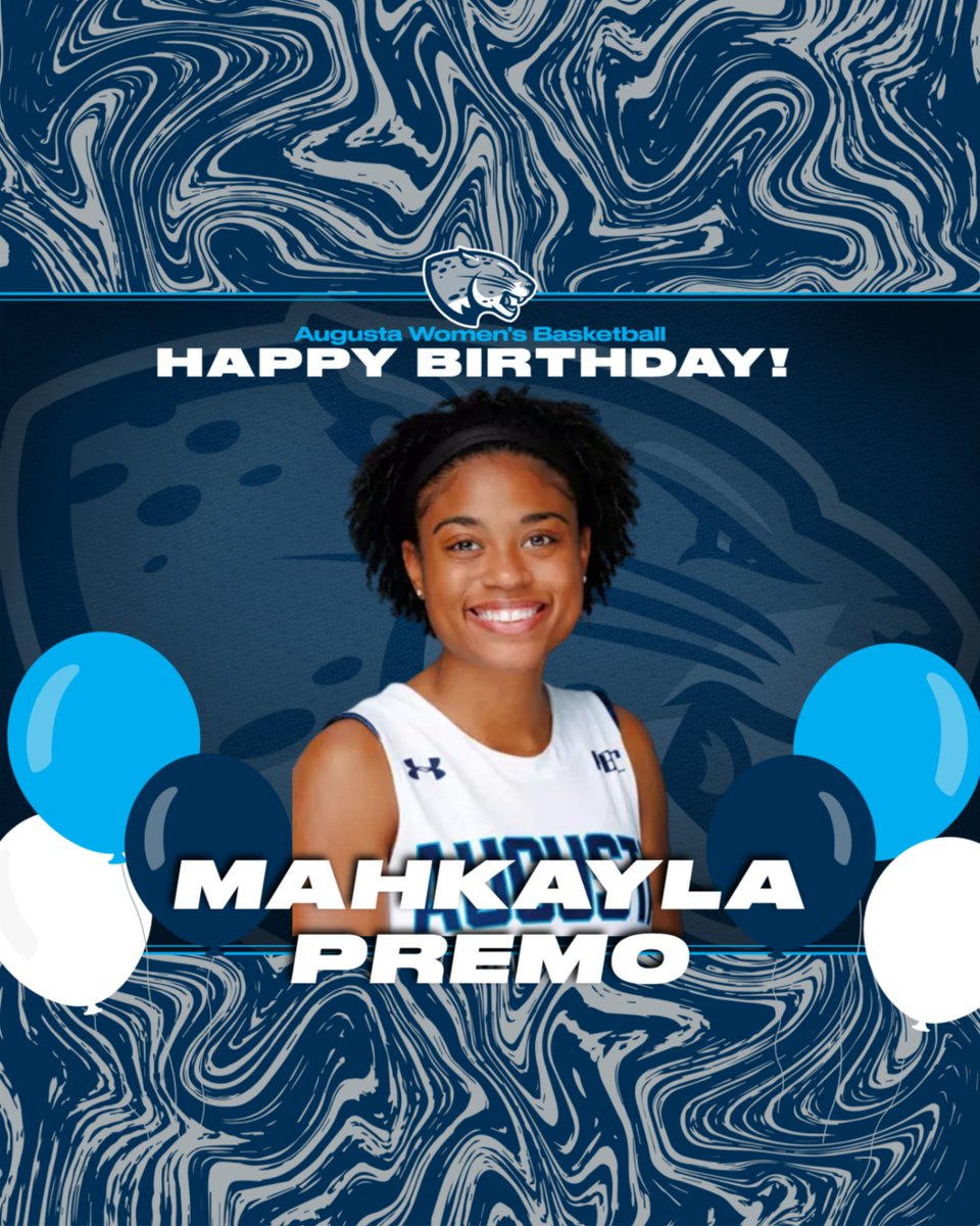 AUG_WBB's tweet photo. 🎉 Happy Birthday to our senior, Premo! 💙💛

Help us wish Premo a very HAPPY BIRTHDAY! 🥳 https://t.co/oChL8AUpXr