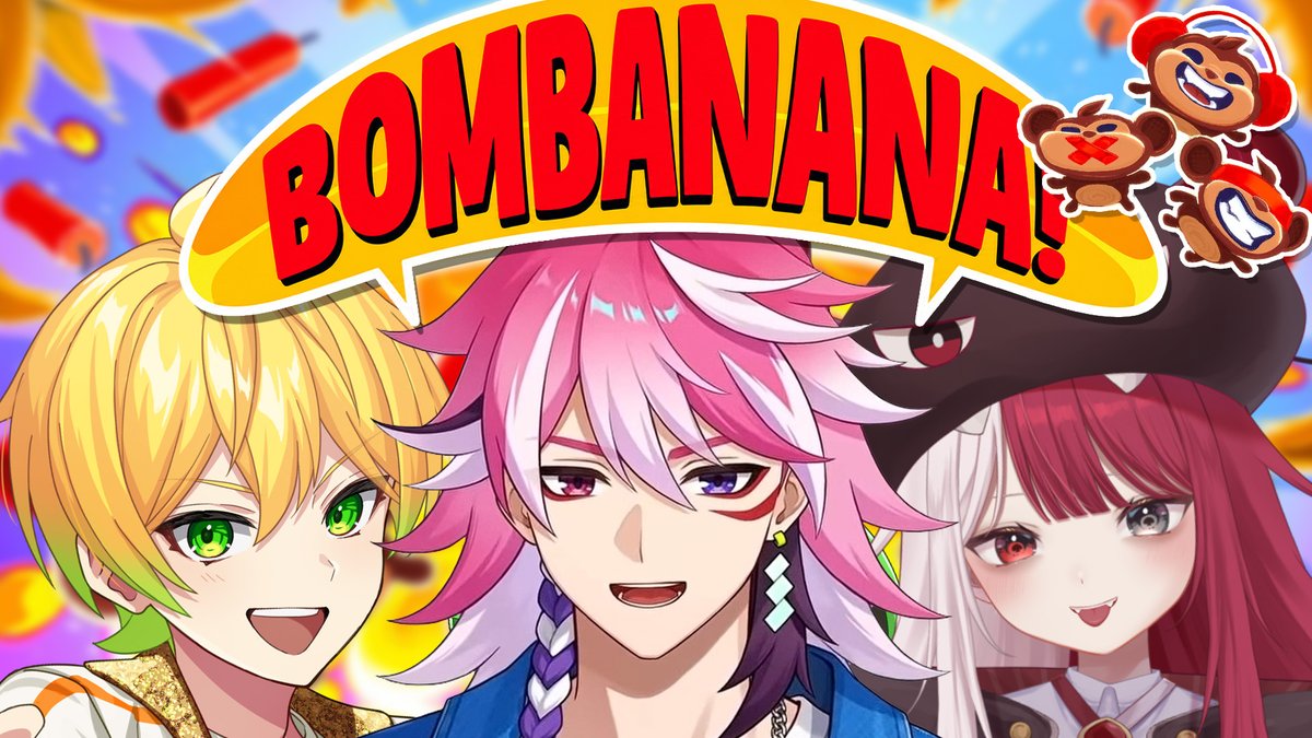 amal3rd's tweet photo. 【 #BOMBANANA! 】「見ざる」「言わざる」「聞かざる」で協力できるのか検証🐵🙈🙉【あまる/ぷりっつ/あくび・でもんすぺーど】 https://t.co/h9FBbUUvGJ @YouTubeより https://t.co/HD16hVQbFs