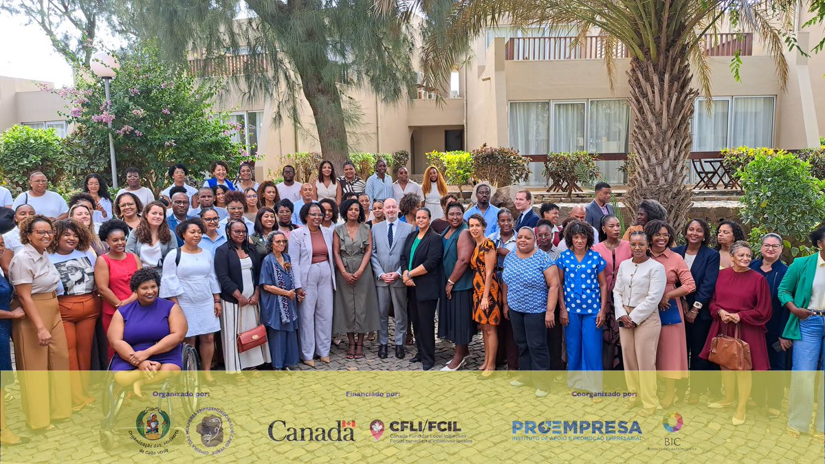 CanEmbSenegal's tweet photo. Fiers d’avoir appuyé OMCV dans la mise en œuvre du projet « Encourager l’autonomisation économique des femmes » qui a culminé avec ce sommet réussi. Soutenir l’entrepreneuriat féminin contribue au renforcement de l’économie cap-verdienne. 🇨🇦 🇨🇻 #cfli https://t.co/y0LISM3JSL