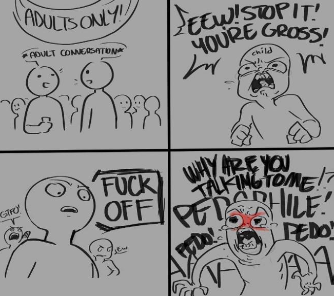Hooflette's tweet photo. Este comic me da las mismas vibras que este. Dibujar a tu oponente como un enrabiado cuando solo te hizo una critica razonable. 

Solo engañas a tu audiencia. https://t.co/Pl1D3z2KX5
