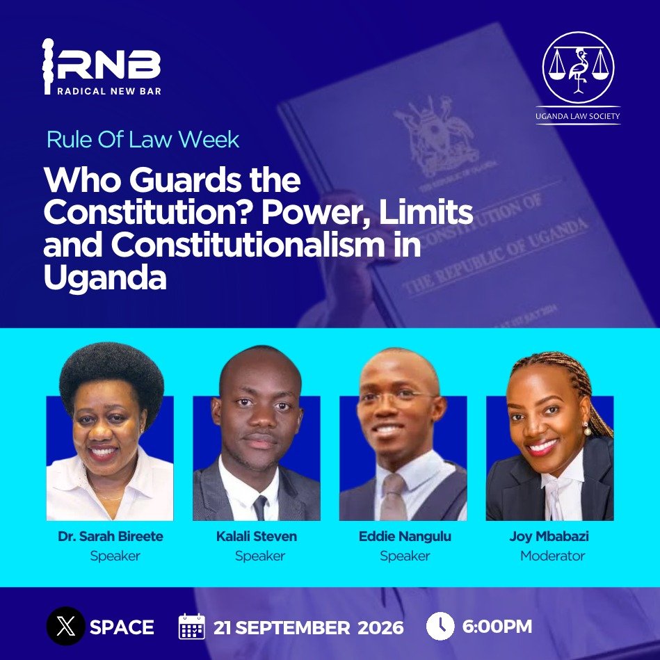 ccgea1's tweet photo. TODAY: Our Executive Director @SarahBireete will join the @ug_lawsociety X Space (at 6:00PM) about Power,Limits and Constitutionalism in Uganda.  
Link:https://t.co/9kH0bxAzO8

#RadicalNewBar #ULSAt70 
#KnowYourConstitution 
#RNBRuleofLawWeek @KalaliSteven @EddieNangulu @IamTheSparrow @Isikoarthur  @BabuSsali @AsiimweAnthony2 
@IsaacSsemakadde @katibamuseum
