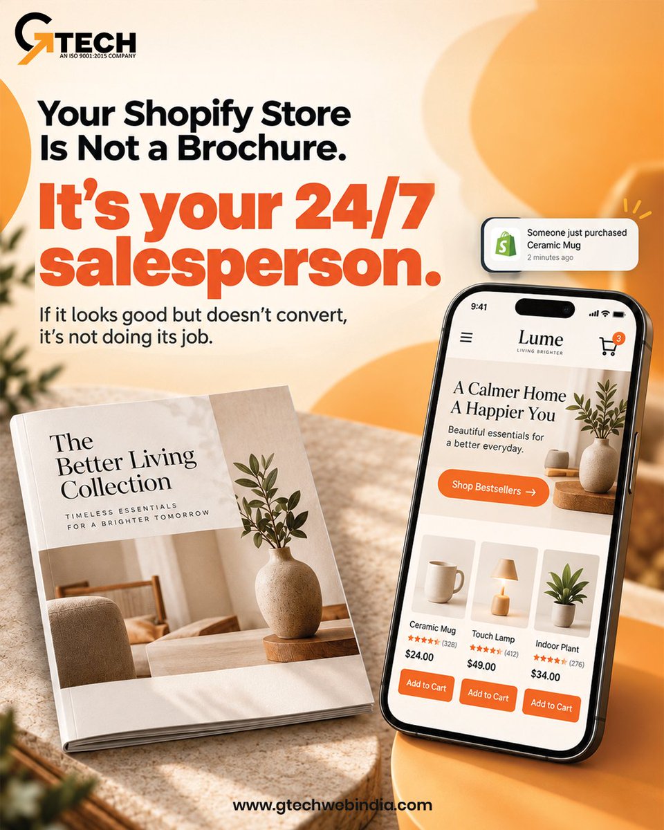 GtechWebIndia's tweet photo. More traffic ≠ more sales. 

Turn Shopify visitors into buyers with:
✔️ Fast design
✔️ Easy checkout
✔️ Conversion-focused stores

📩 DM Gtech Web India for a store audit.
🔗 Visit us: https://t.co/BhcgQSjuLu

#gtechwebindia #ecommerce #shopifyexpert #digitalmarketing https://t.co/0lDcLmR7WG
