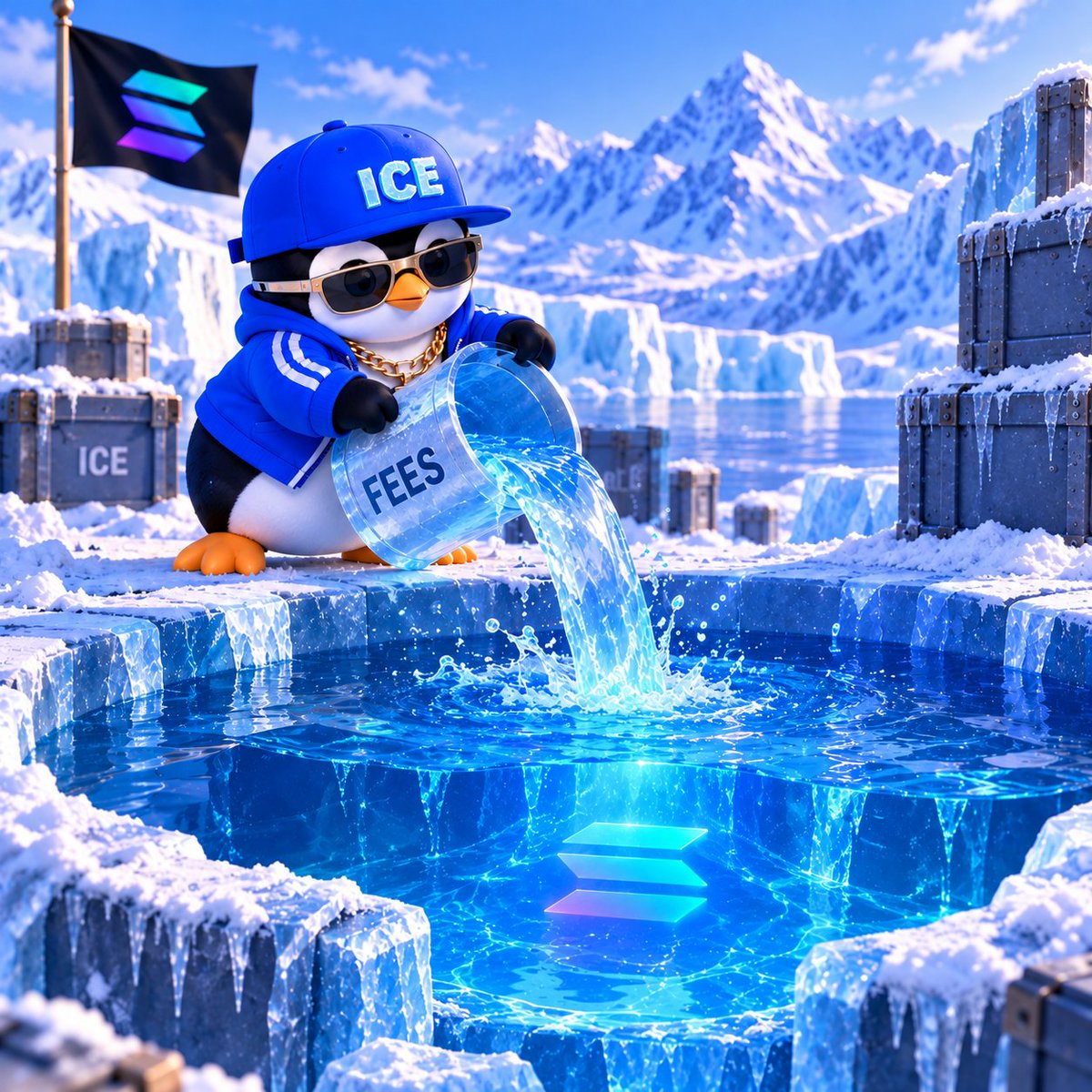 TradeOnIce's tweet photo. 12% of the trading fee that the developer chose (1%,2%,3%) now get routed to deepen the liquidity of the paired commodity. https://t.co/FUuO0xeNZ5