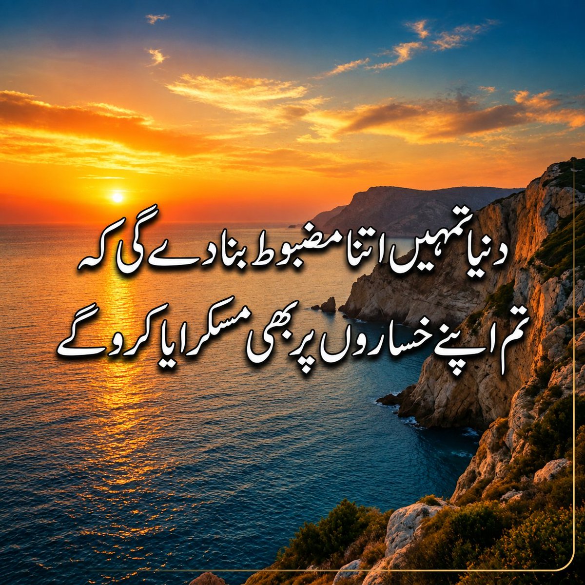 itsansar26's tweet photo. دنیا تمہیں اتنا مضبوط بنا دے گی کہ
تم اپنے خساروں پر بھی مسکرایا کرو گے https://t.co/PPB33KBfI3