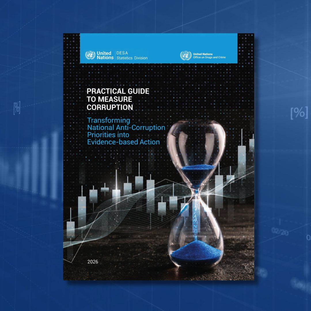 UNODC's tweet photo. Better data on corruption helps us to understand its impact and develop more effective policies.

The new UNODC &amp; @UNStats Practical Guide supports countries in improving how they produce and use corruption statistics: https://t.co/fF7E1q2tYX

#UnitedAgainstCorruption https://t.co/FcgZbC5Etx