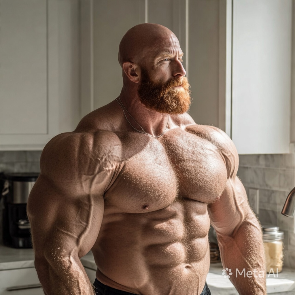bodybuilderphyl's tweet photo. Ginger Muscle  💪🏻

#aimuscle #aibodybuilder #musclegay #gaybodybuilders https://t.co/R1U1bzSqux