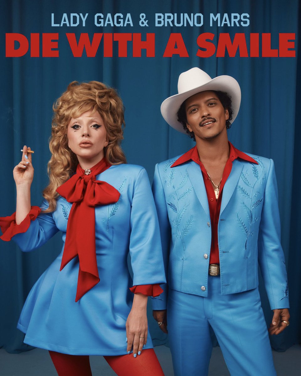 PopCrave's tweet photo. “Die With A Smile” by Lady Gaga &amp; Bruno Mars becomes the fastest song in history to reach 4 billion streams on Spotify. https://t.co/h8lpsrKZwM