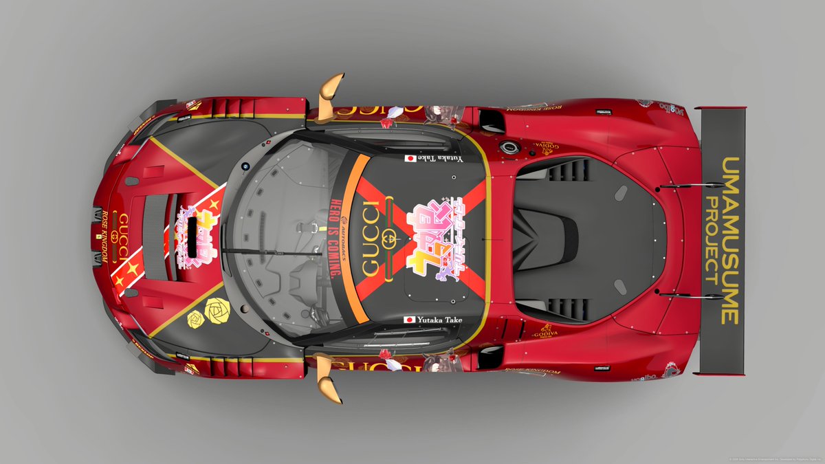 Moon_Build's tweet photo. #GT7Livery 
GUCCI ローズキングダム 296GT3
ベースはウマ娘勝負服、薔薇一族がチームを持っていたらな感じのリバリーです。
ロイヤル感が強い感じにできたかと思います。 https://t.co/UUHB6YfDjd