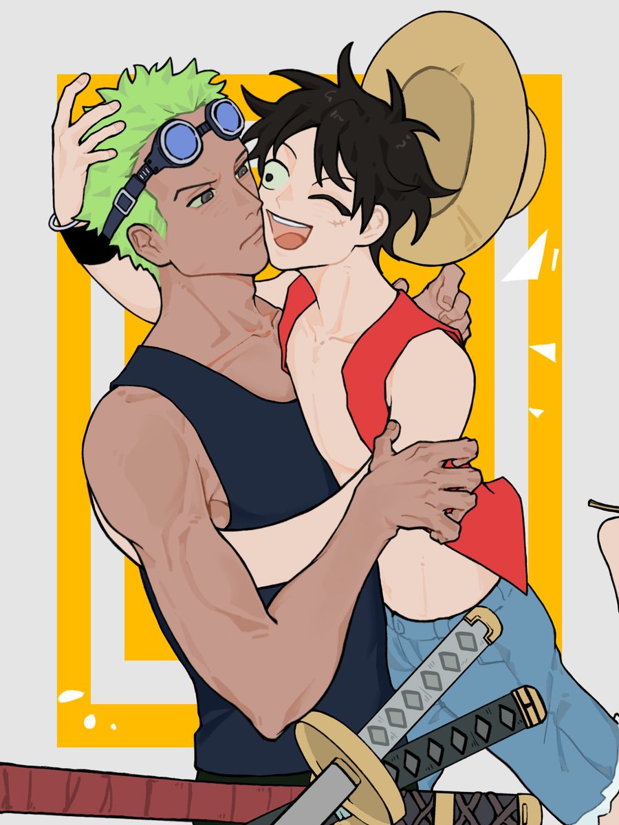 pv5_sc's tweet photo. #luzo #ルゾロ #ONEPIECE〜
是朋友送滴!两位请贴贴! https://t.co/0QNRSaKsdn