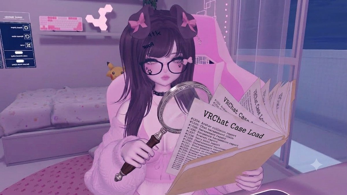 MewkyVT's tweet photo. I have been swamped with case after case about vrchat predators. Then i found one that stood out... A woman who has 8 husbands,4 wives, and 12 underage vrkids? SUS!!! #vtuber #VRChatPhotographer #fyp https://t.co/oHPw8s295e