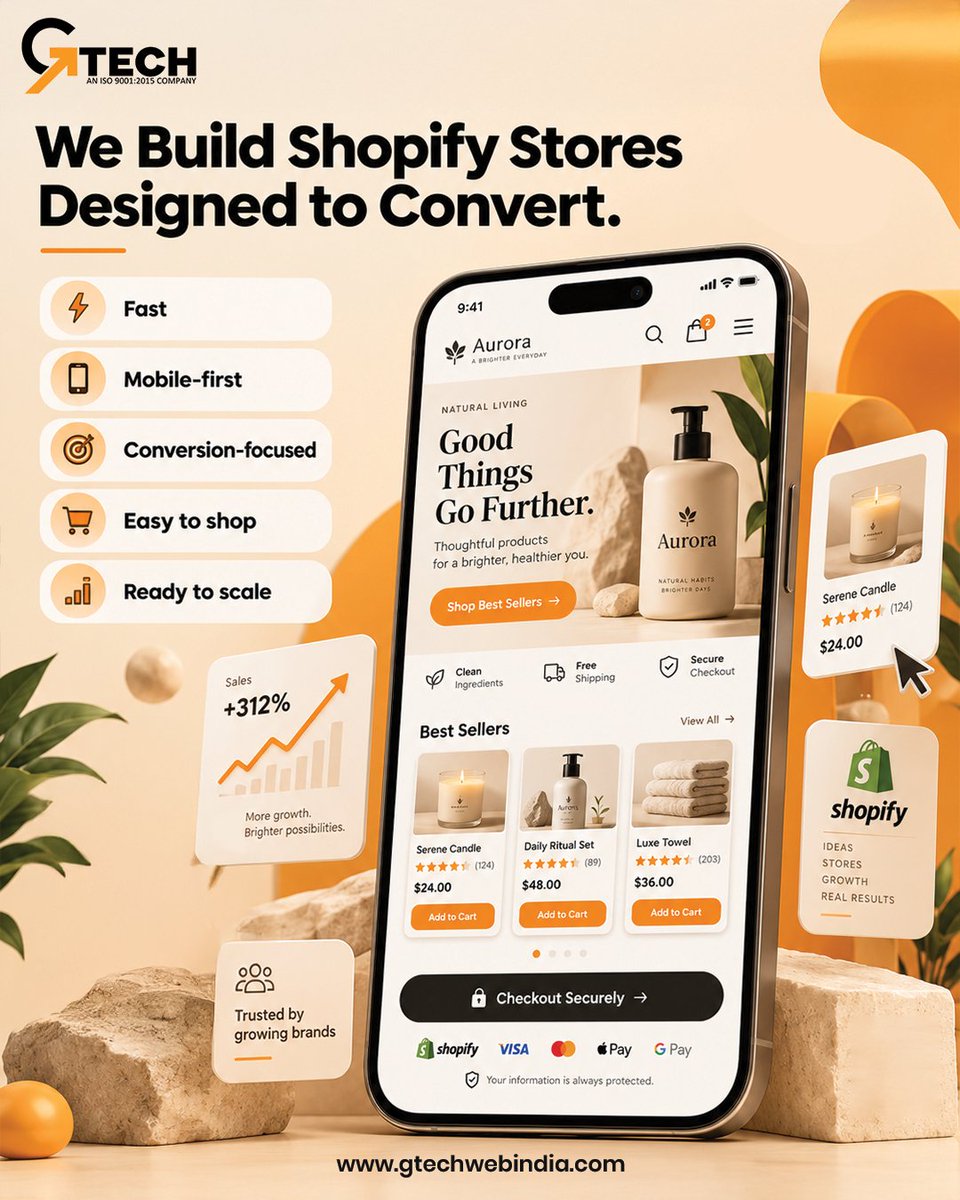 GtechWebIndia's tweet photo. More traffic ≠ more sales. 

Turn Shopify visitors into buyers with:
✔️ Fast design
✔️ Easy checkout
✔️ Conversion-focused stores

📩 DM Gtech Web India for a store audit.
🔗 Visit us: https://t.co/BhcgQSjuLu

#gtechwebindia #ecommerce #shopifyexpert #digitalmarketing https://t.co/0lDcLmR7WG