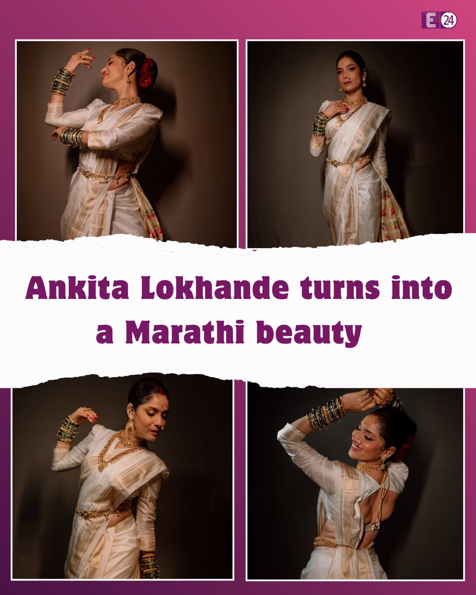 E24bollynews's tweet photo. Ankita Lokhande embraced her Marathi roots in a stunning traditional saree look, completing the desi avatar with elegant jewellery, classic makeup and graceful ethnic vibes.
.
.
.
#AnkitaLokhande #MarathiLook #MarathiGirl #TraditionalLook #SareeLook #EthnicFashion #DesiVibes #E24
Ankita Lokhande, Marathi girl look, Ankita Lokhande saree, traditional saree, Marathi fashion, e24