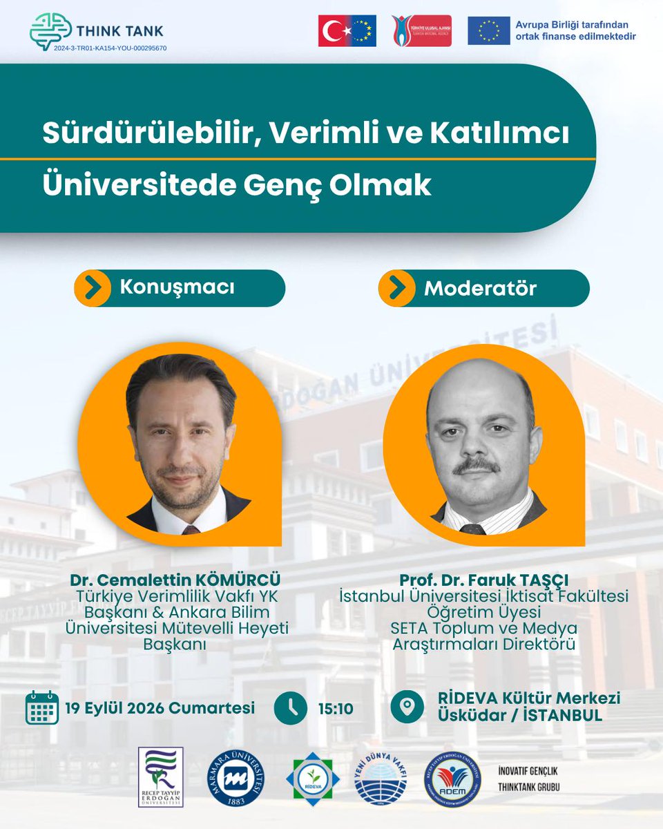 Kusak2026's tweet photo. KUŞAK organizasyonunda, RİDEVA ev sahipliğinde ve RTEÜ yürütücülüğündeki Erasmus+ Think Tank Gençlik Katılım Etkinliği, "Yeşil Mutabakat" mottosuyla gerçekleştirildi! Üniversiteli gençler sürdürülebilir bir gelecek vizyonuyla bir araya geldi. 🌿 #GençlikKatılımı #YeşilMutabakat https://t.co/1rZFOm6m7r