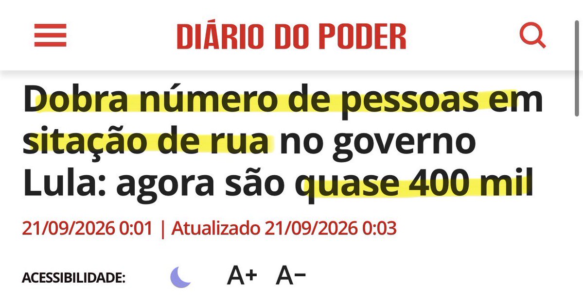 Tali_Mito22's tweet photo. Tá aí pro Petista e o isentão que ainda acham que Lula acabou com a “extrema pobreza”…

A realidade fora do palanque político conta outra história‼️ https://t.co/9URSUd9O4t