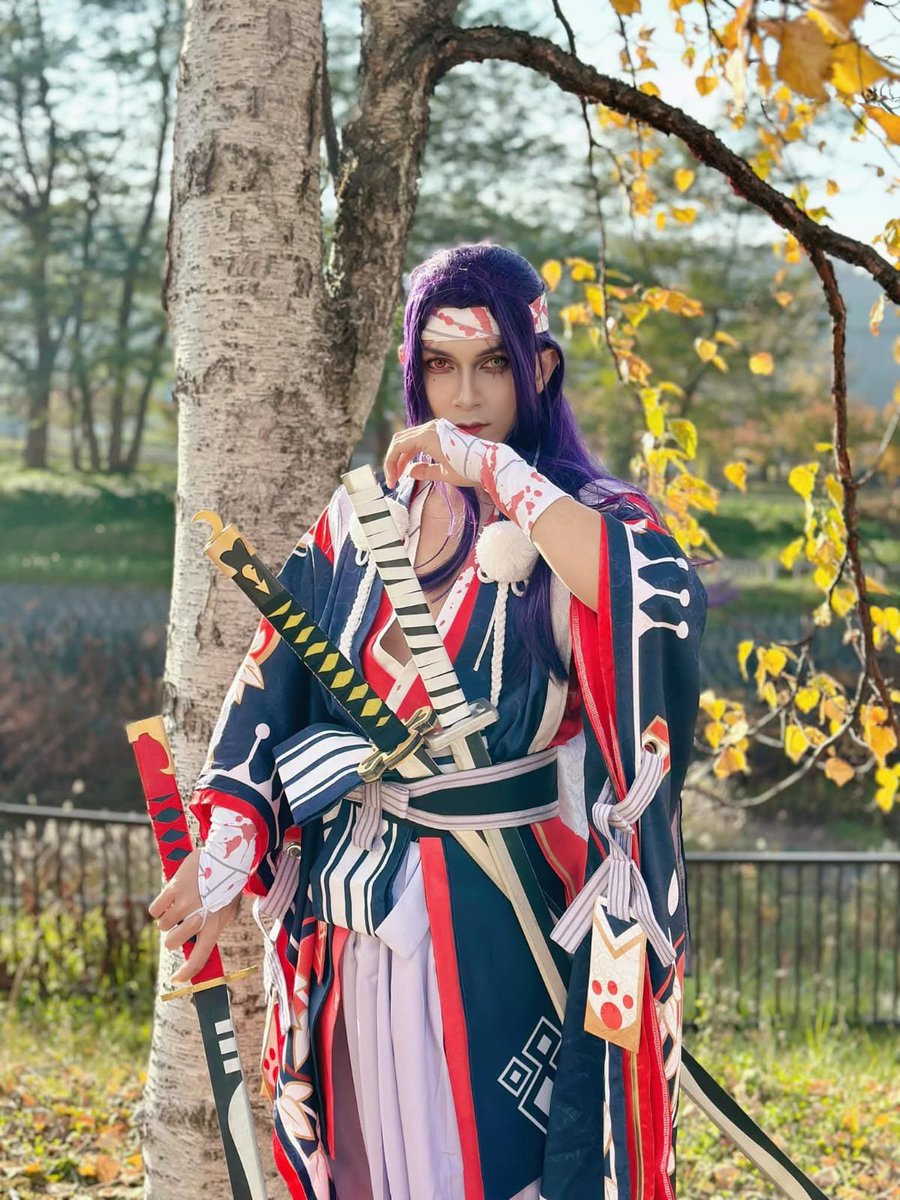 joecos_luck's tweet photo. 日本で初めてコスプレした時の思い出を振り返り✨

『陰陽師』の鬼切で参加した、洞爺湖の2023年TMAF！
日本での初コスプレだったので、今でもすごく思い出に残っています🥹✨

#陰陽師 #鬼切 #陰陽師コスプレ https://t.co/rNaprznypE