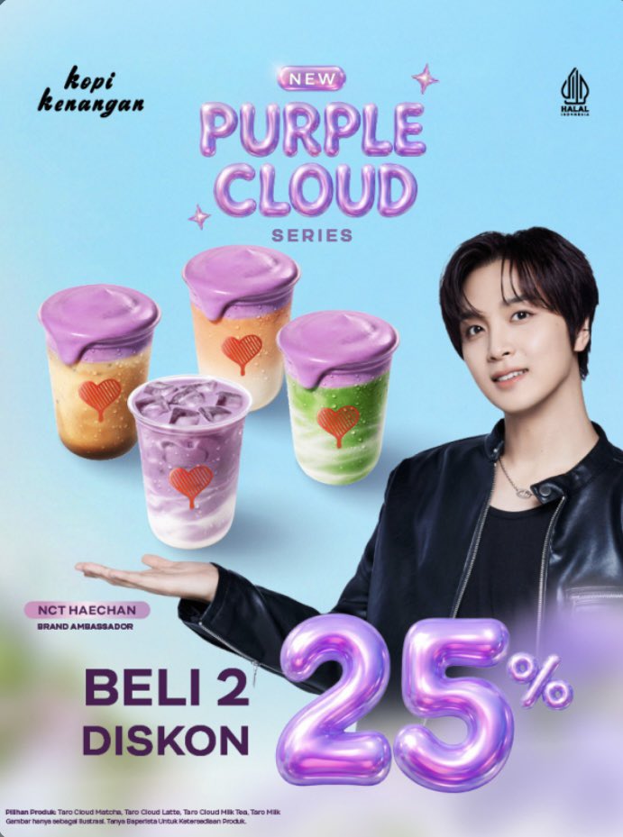 loveflake_'s tweet photo. Give Away Kopi Kenangan Purple Cloud

🥤Paket 2 menu purple cloud series

Rules:
- rt, like, rep varian yg dimau (2 minuman/1 minuman &amp; 1 roti) dan janlup hastag #KopiKenangan
#KopiKenanganxNCTHAECHAN 
- pickup only
- no akun kosongan ya

yg mau mutualan juga boleh 🫶🏻

close tba https://t.co/5UrljWEehL