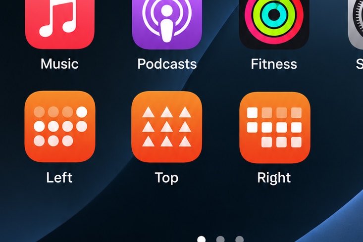 W0iIet's tweet photo. there’s this popular app called Left that shows your life in dots

then someone made Right, same idea but with squares

i’m building Top

same idea but triangles

$9.99/week with a 3-day trial 🔺 https://t.co/fGtM0ZgUtQ